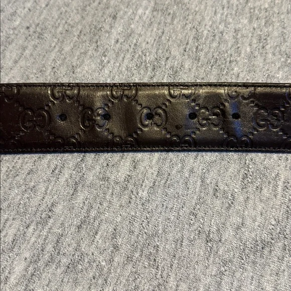 Gucci Brown Leather Belt with Silver Buckle size 95 - Picture 5 of 5